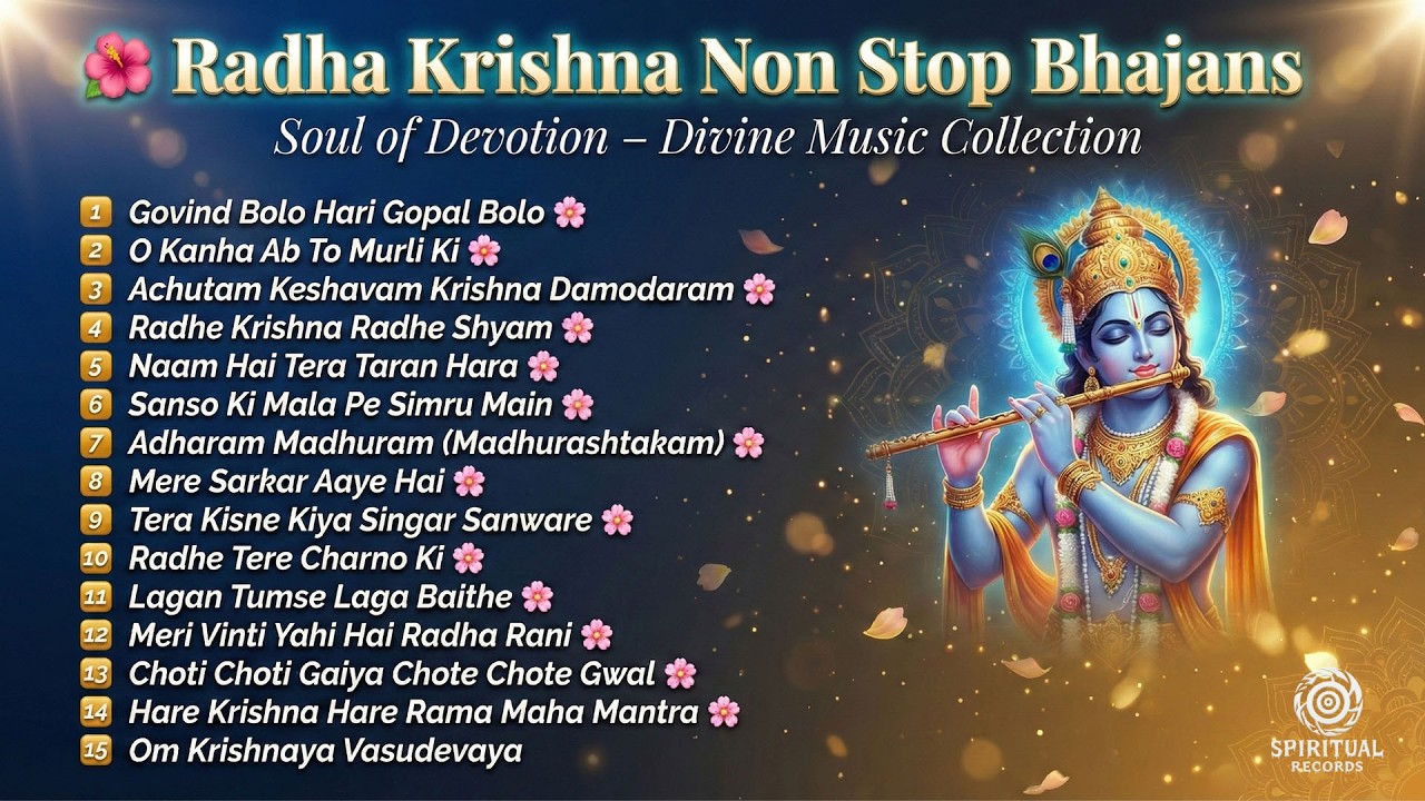 15 Nonstop Radha Krishna Bhajans 2026 | Peaceful Morning Bhakti Songs for Positivity #radheradhe