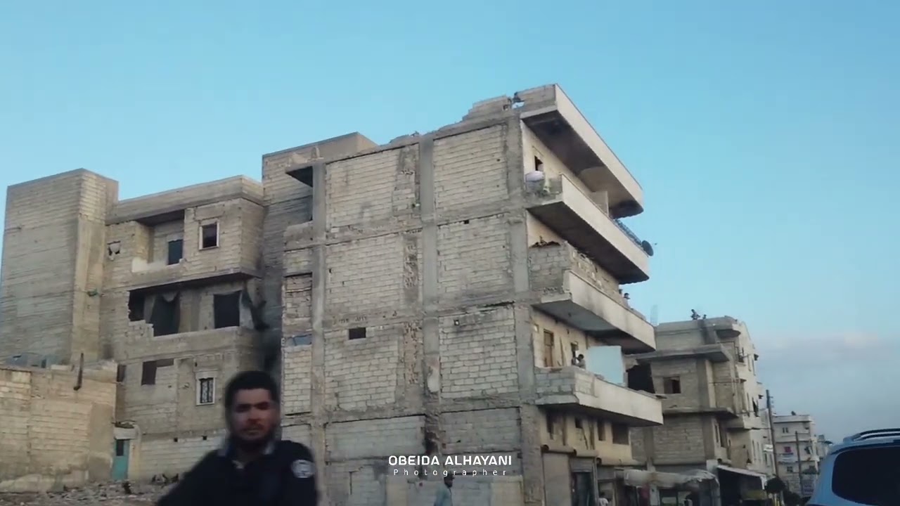 جولة من مدخل مدينة عفرين وصولاً لشارع السرفيس بمدينة #عفرين