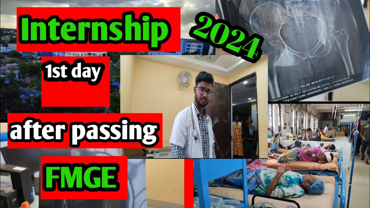 First Day of internship after passing FMGE exam 2024 | indian medical College internship life
