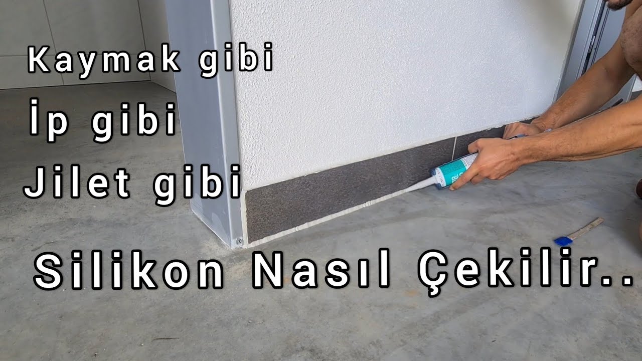 Silikon Nasıl Çekilir./Silikon çekmenin en kolay yöntemi#silikon #silikonfugen #silikonçekme