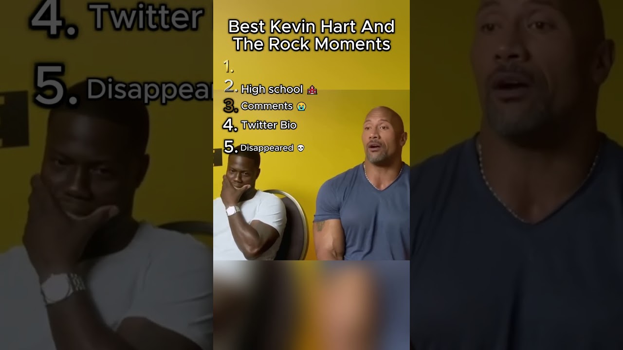 Ranking Best Kevin Hart & The Rock Cips 😭😭 #best #funny #ranking #memes