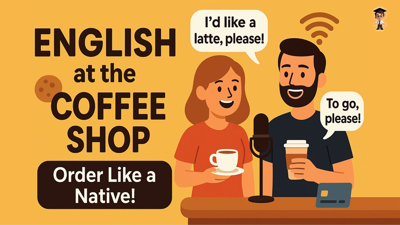 English in Daily Life - 🗣️ Real English at the Coffee Shop — Learn to Order Like a Native!