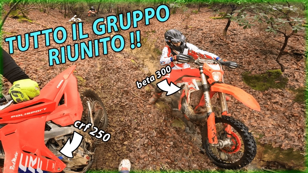 enduro troppo duro con tutto il gruppo riunito - POV husqy te 300