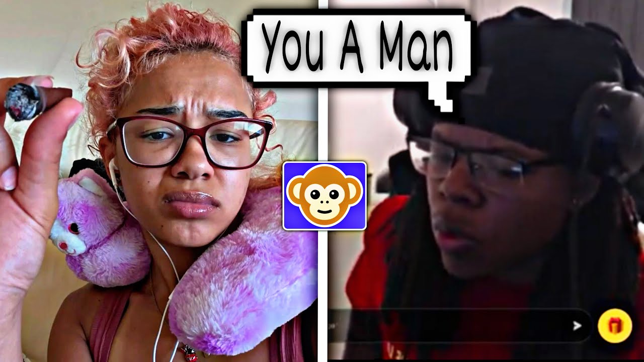 CALLING GIRLS A &ldquo;MAN&rdquo; PRANK ON THE MONKEY APP 😳