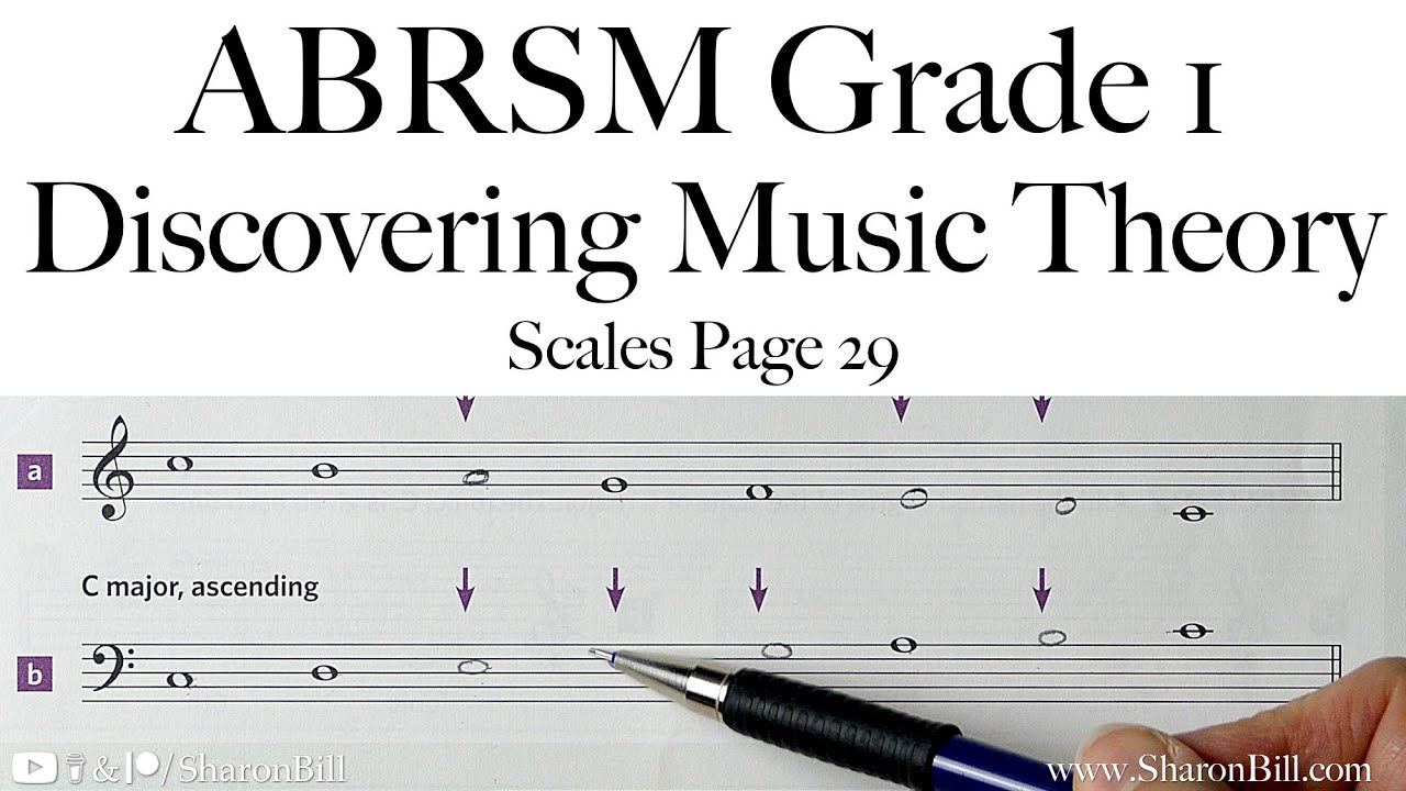 ABRSM Discovering Music Theory Grade 1 Scales Page 29 with Sharon Bill