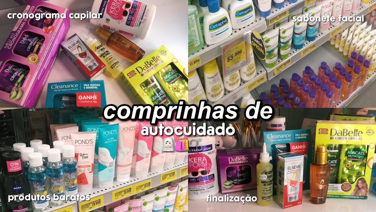 COMPRINHAS DE AUTOCUIDADO 🧖🏻‍♀️🫧 | compras de farmácia, cronograma capilar e skin care.
