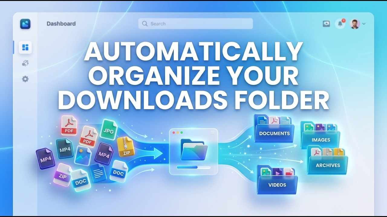 Automatically Organize Your Downloads Folder | Python Windows Automation #2