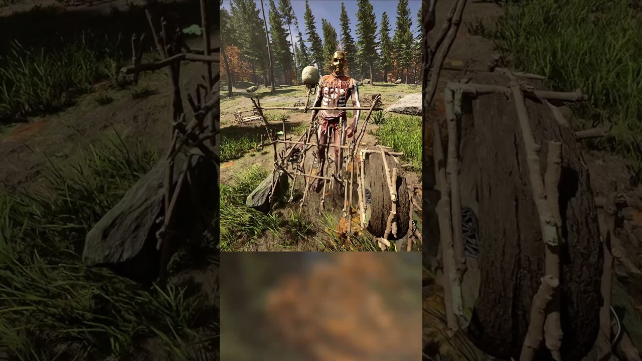 The Grinder Trap is Crazy! | Sons of the Forest #shorts #gaming #sonsoftheforest