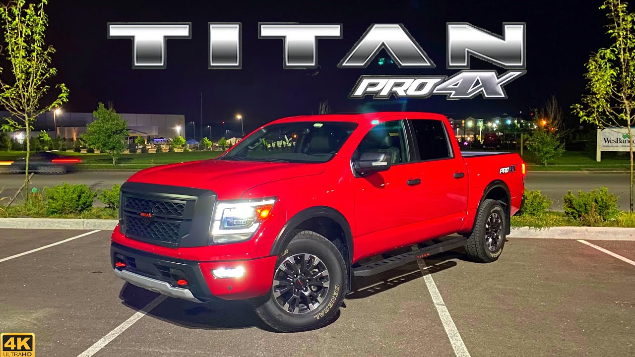 2020 Nissan Titan PRO-4X at NIGHT! // In-Depth Look at Lighting, Interior & Exterior!