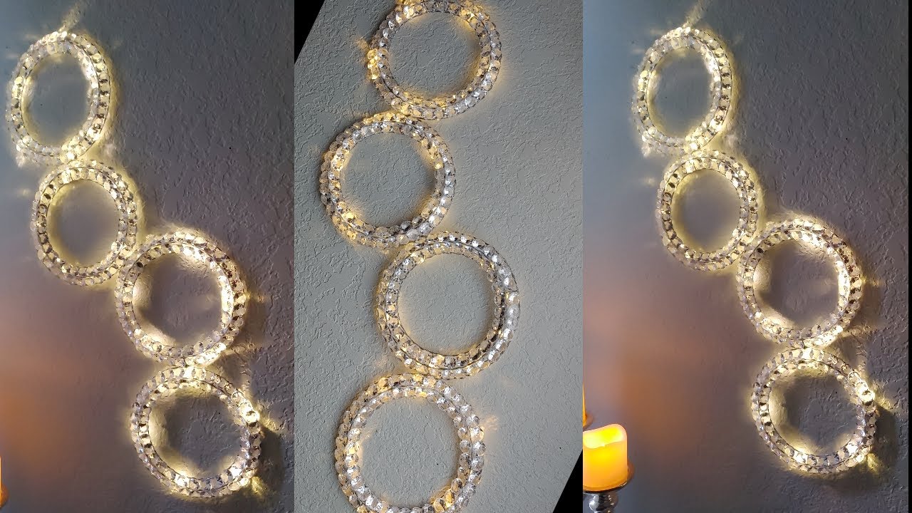 Dollar Tree DIY Wall Decor with Lighting| DIY Glam Room Lighting| Budget Friendly Room Decor DIY