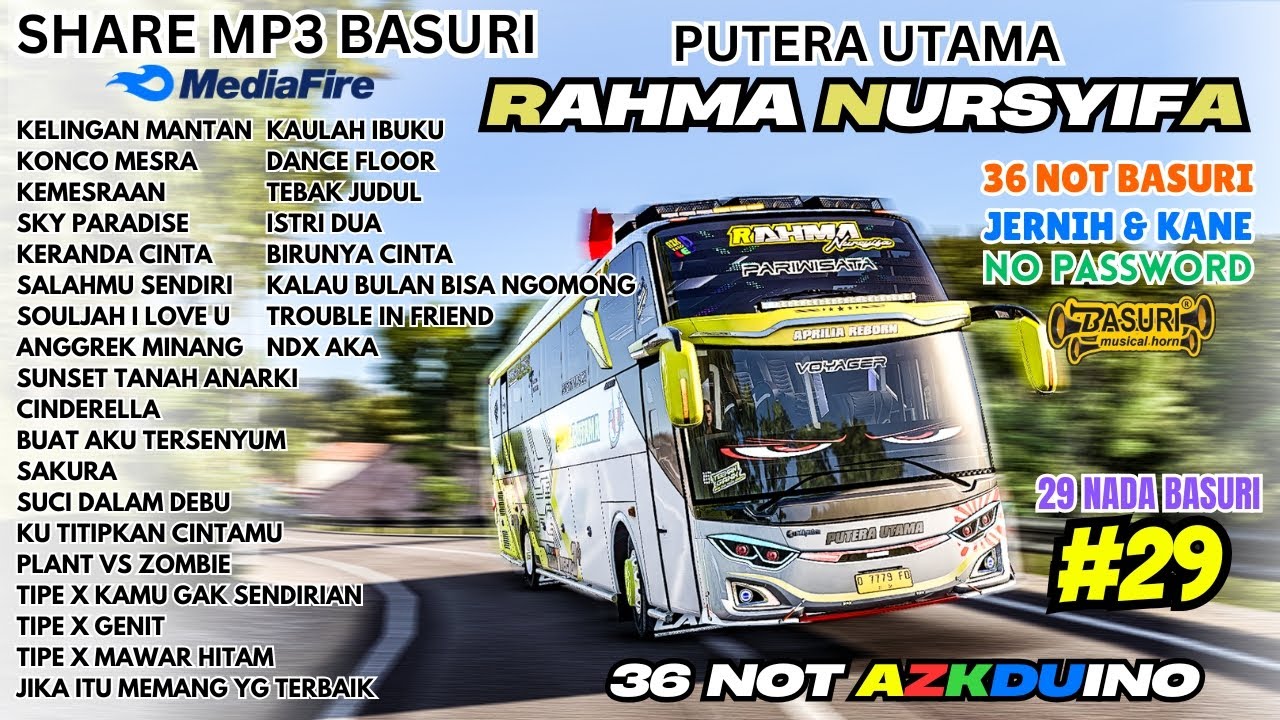 SHARE BASURI VIRAL 😍 36 NOT RAHMA NURSYIFA 72 CORONG ATAS ❗ MODUL AZKDUINO 36 NOT ❗ BUSSID 4.4.1