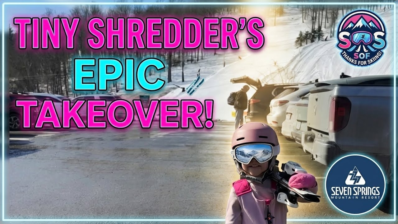 3YO’s Epic Ski Day at Seven Springs PA! #skiing #cute #funny #skis #toddlers #skikids 
