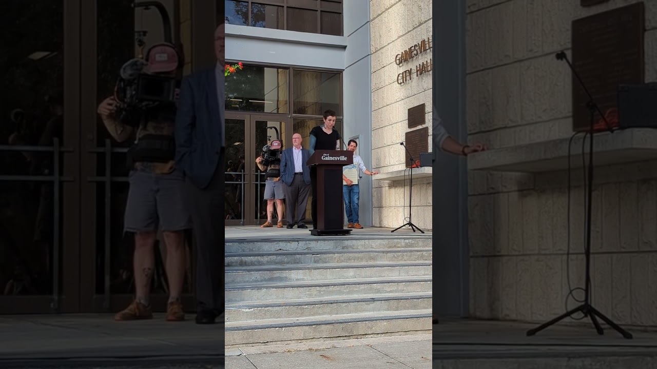 Laura Jane Grace speech at Gainesville City Hall