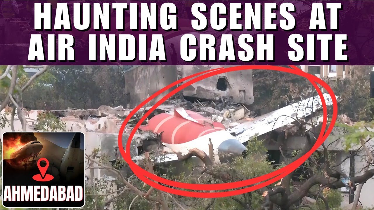 Air India Crash | Dead Bodies, Uneaten Lunch, Plane Debris | Inside A Medical Hostel Destroyed