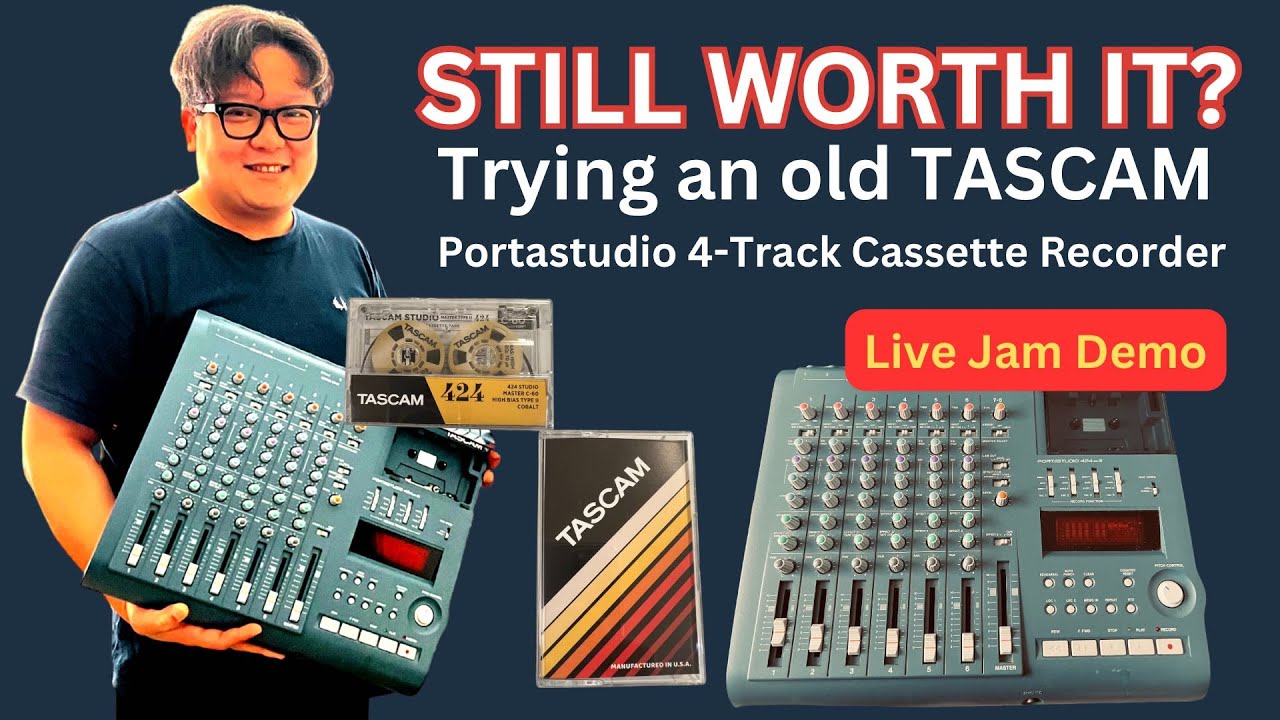 Testing an Old TASCAM Portastudio 4-Track Cassette Recorder - Is it Still Worth It?