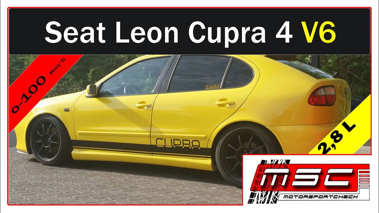 Seat Leon Cupra 4 2,8 V6 4 Motion 0-100 Exhaust Sound by Motorsportcheck