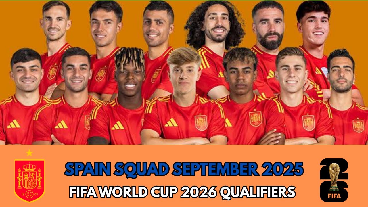 Spain Squad September | 2025 Fifa World Cup || 2026 Qualifiers