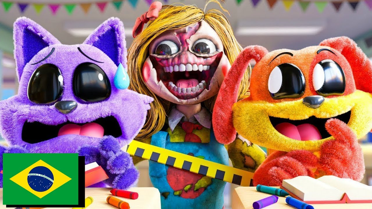 CATNAP E DOGDAY na ESCOLA!? Poppy Playtime Capitulo 3 Animação