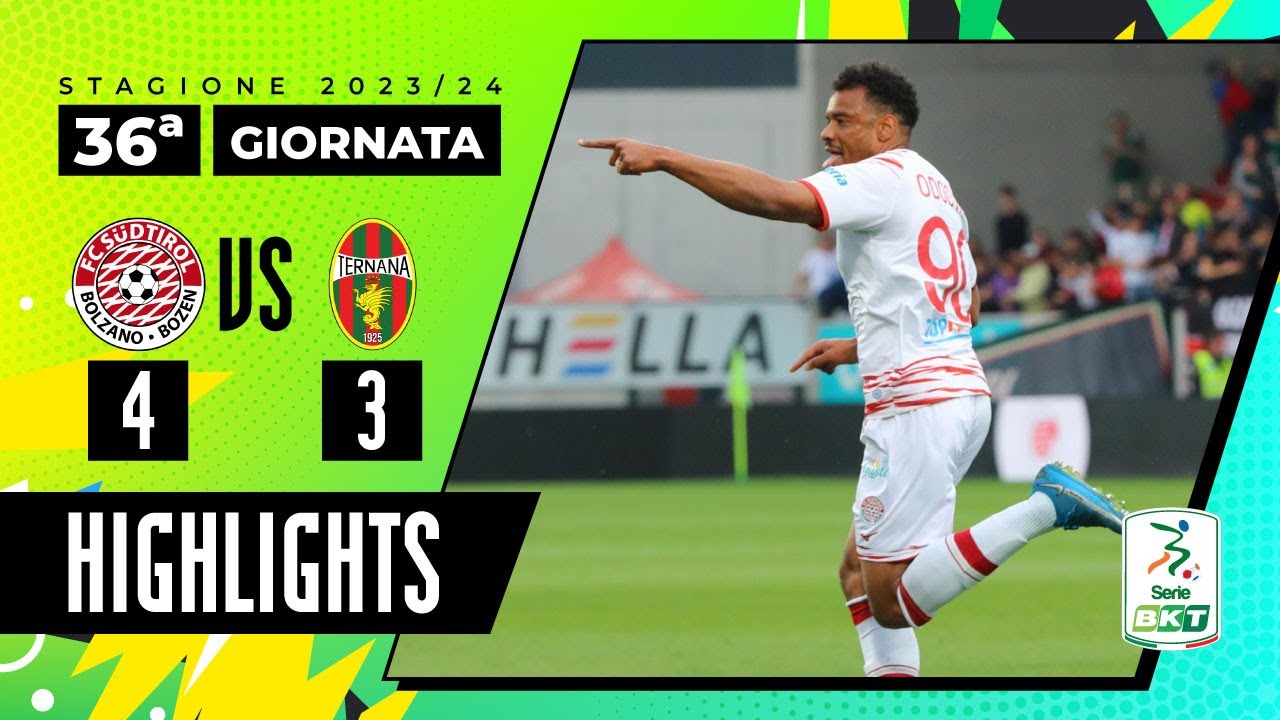 S&uuml;dtirol vs Ternana 4-3 | Tanti goal e tanto spettacolo al Druso | HIGHLIGHTS SERIE BKT 2023 - 2024
