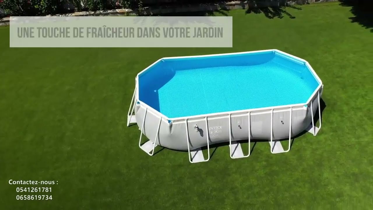 Piscine tubulaire ovale Intex Prism Frame