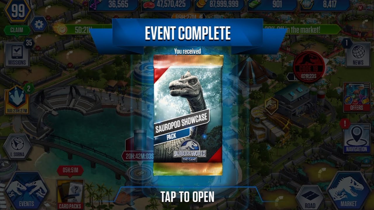 SAUROPOD SHOWCASE PACK - Jurassic World The Game (EP-1062)