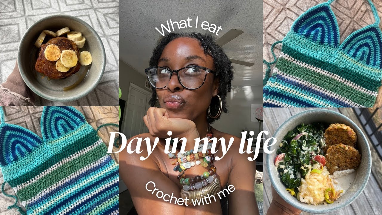 ДЕНЬ ИЗ МОЕЙ ЖИЗНИ | Веганская еда, вязание крючком