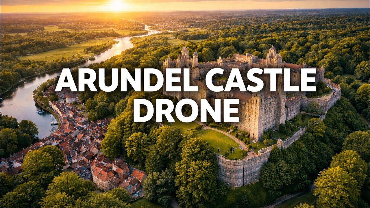 Arundel Castle August 2025 4k Cinematic Aerial Footage