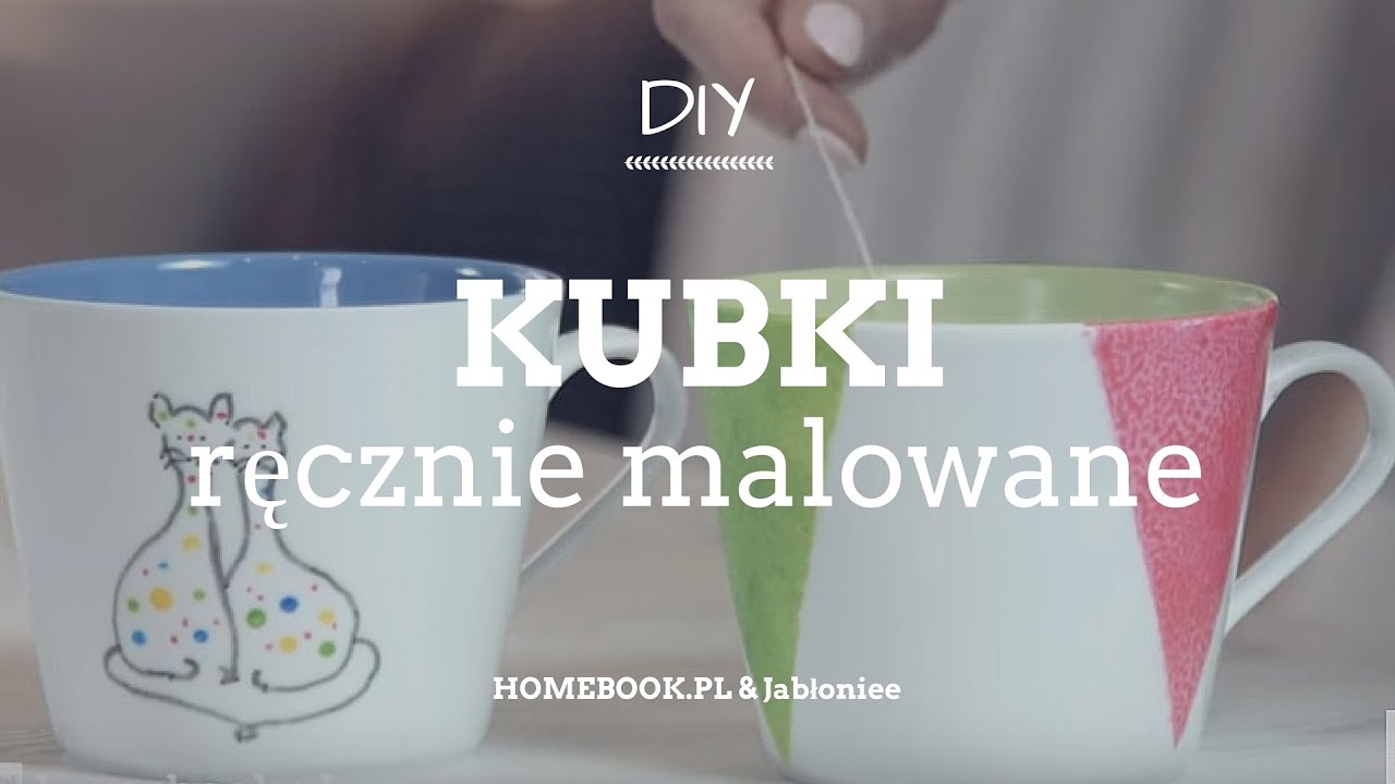 Kubki ręcznie malowane #DIY