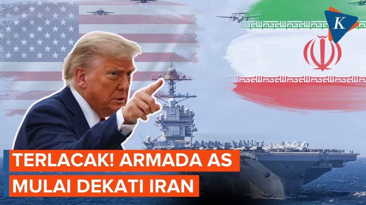 Terlacak! AS Kerahkan Kapal Perang dan Jet Tempur di Dekat Iran