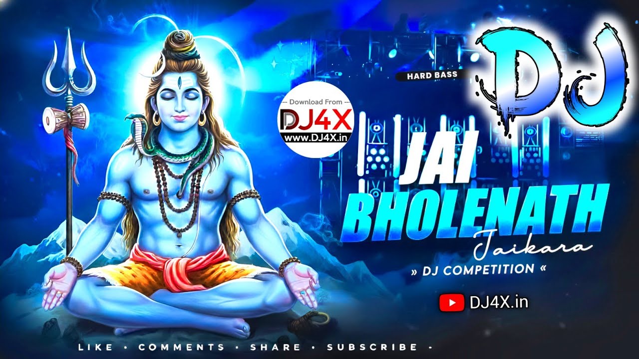 Jai Bholenath Jaikara | 2026 DJ Competition Song | Hard Vibration | DJ4X