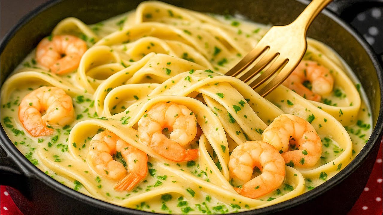Wie im besten italienischen Restaurant – Cremige Garnelen-Pasta ganz einfach zuhause!