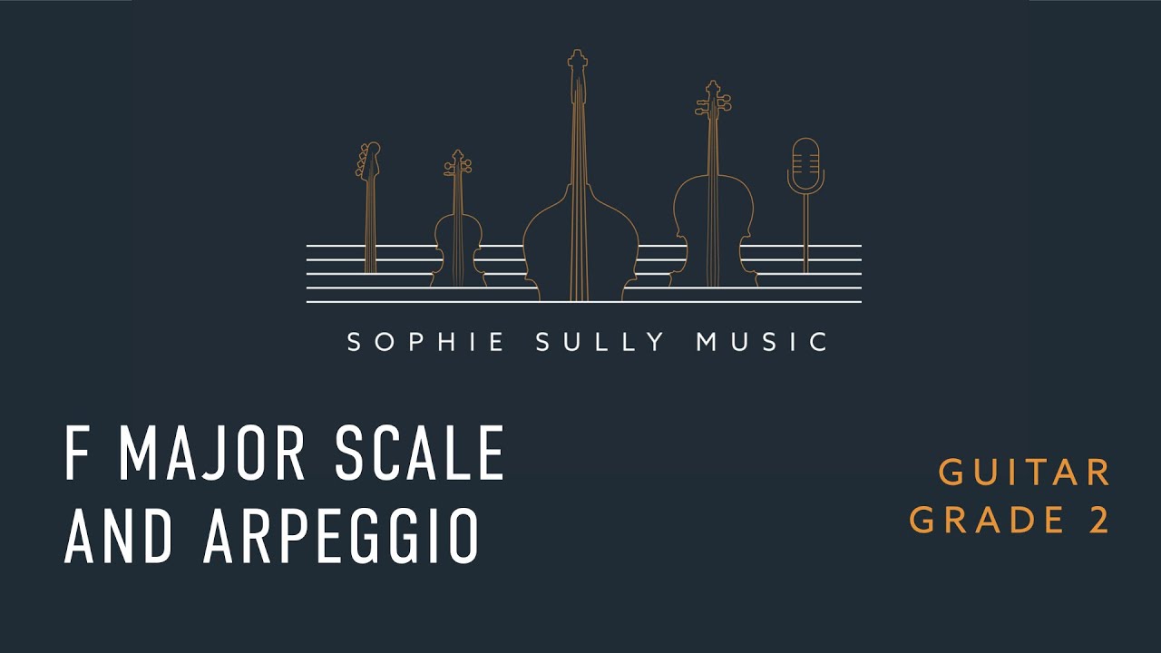 Trinity Grade 2 Classical Guitar - F major scale and arpeggio - triple camera video