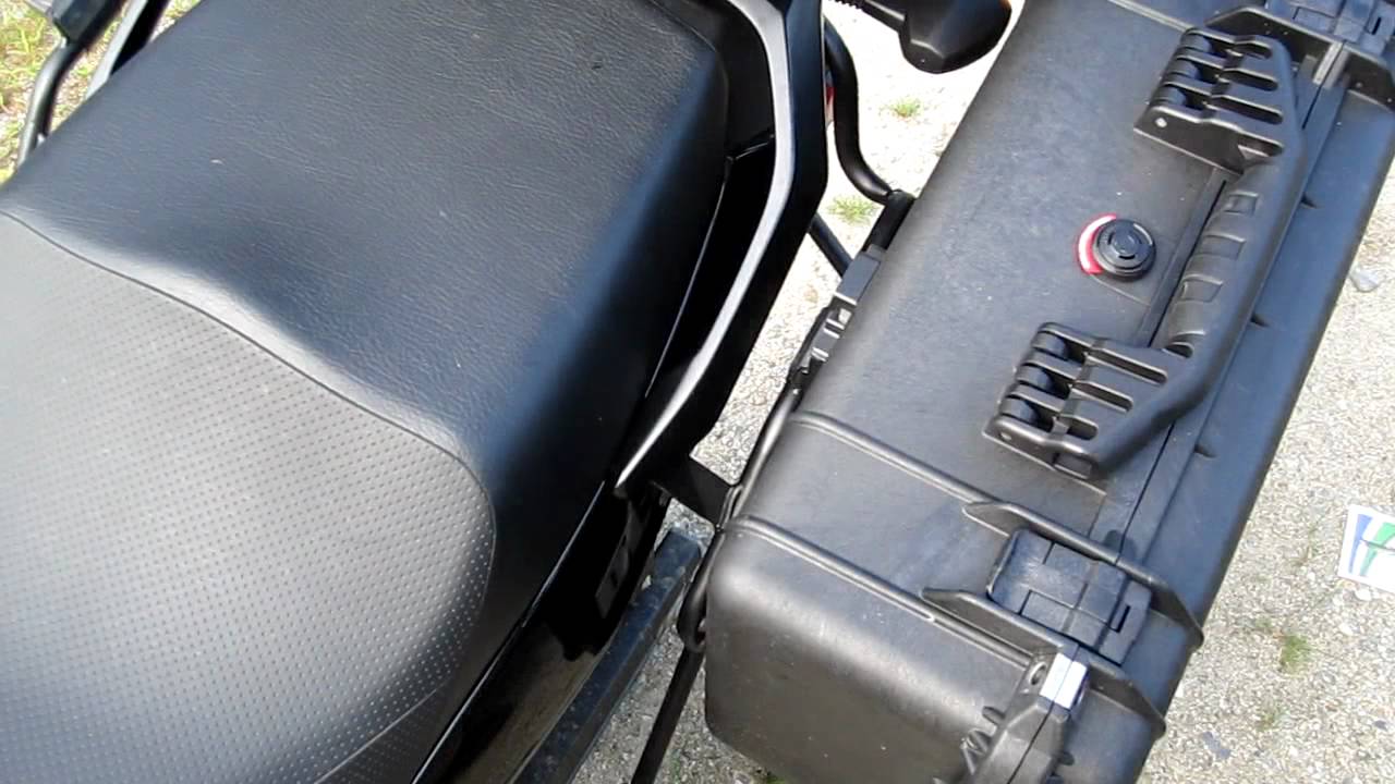 Pelican Motorcycle Luggage with Custom Givi-Compatible Quick Release
