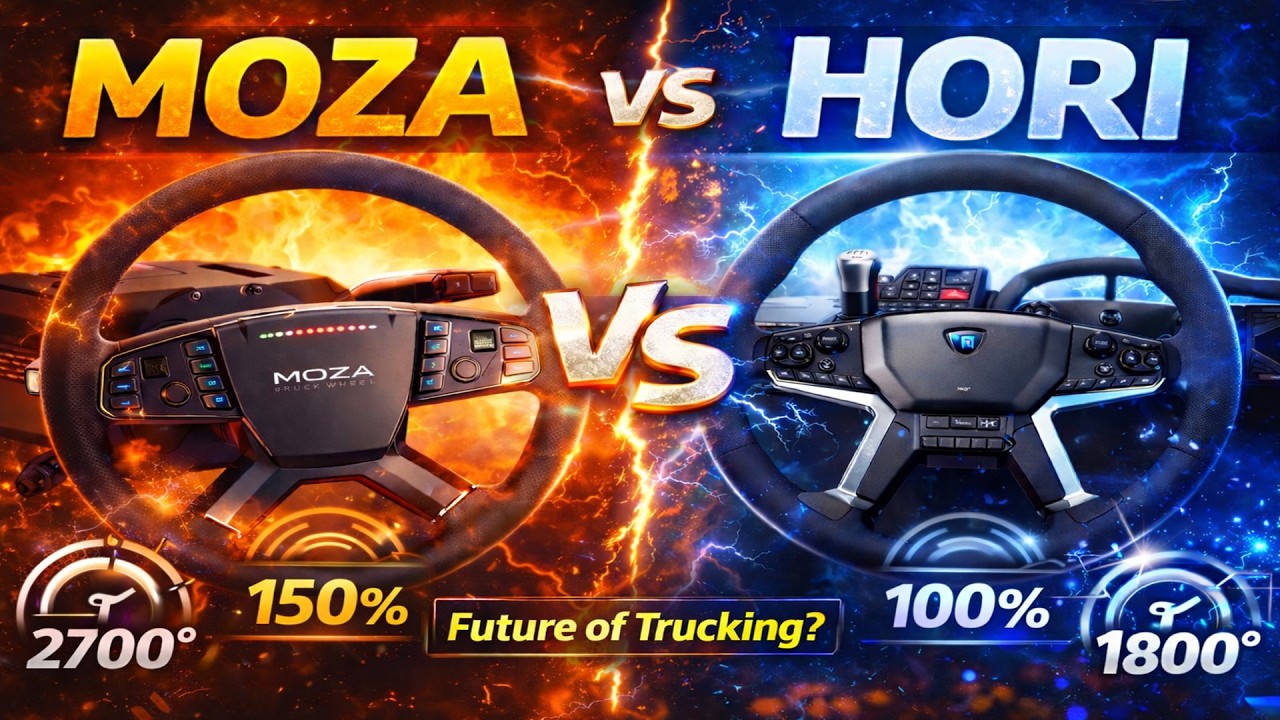 MOZA против HORI &ndash; Лучший руль для симулятора грузовиков 2026 года? | Сравнение ATS и ETS2