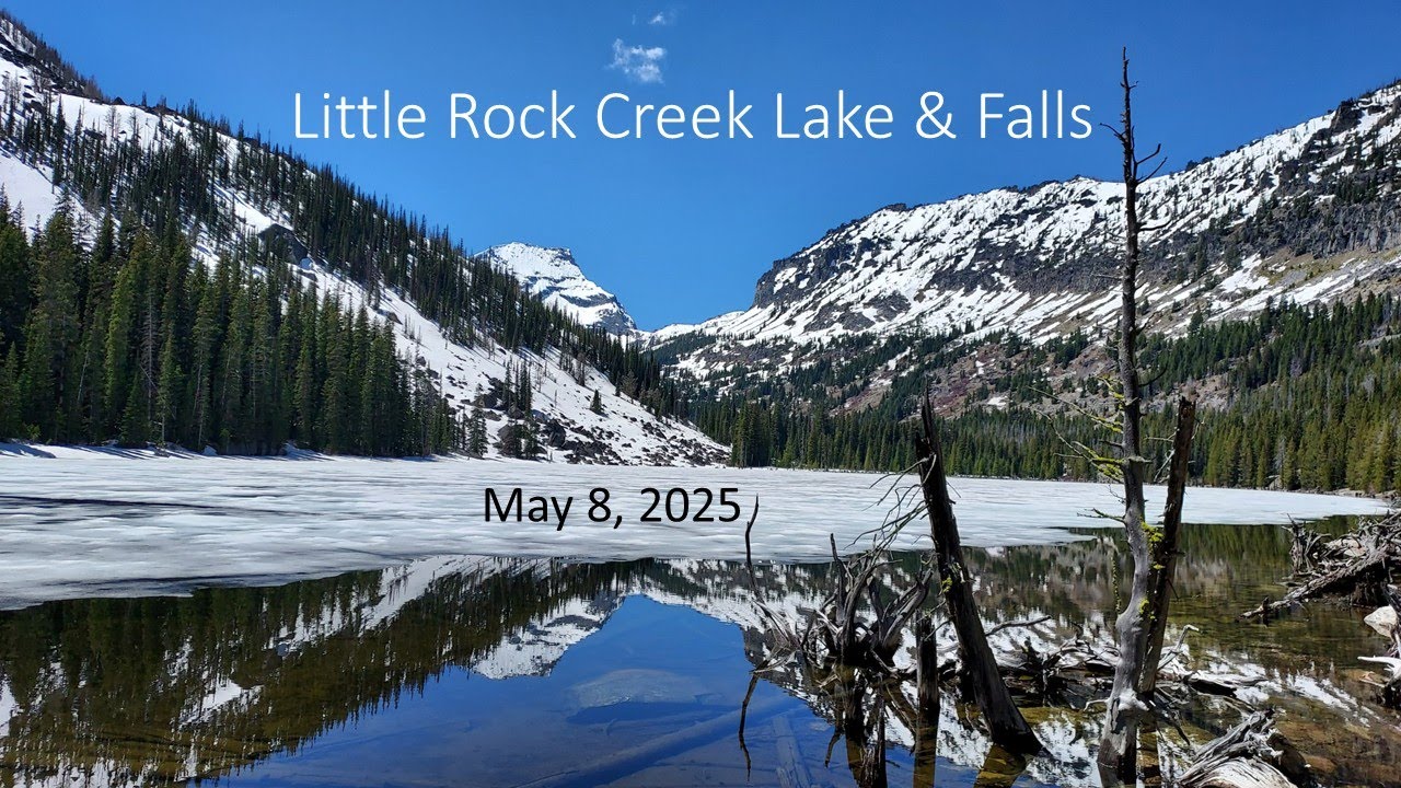 Little Rock Creek Lake, Two Waterfalls, and El Capitan (Darby, MT)