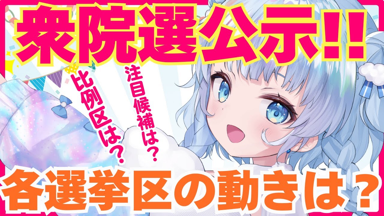 【時事】ついに衆議院選挙公示！各選挙区の情勢は？注目選挙区は？自民・与党は過半数とれるのか…！？