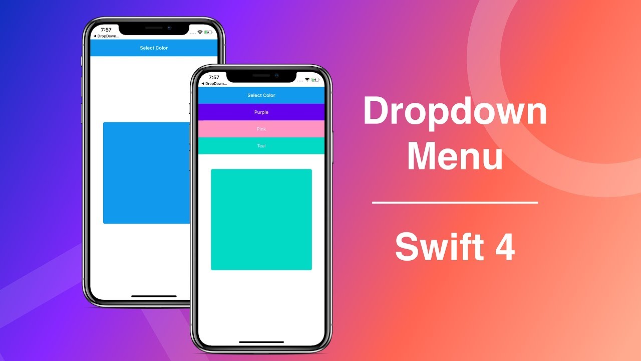How To Make A Drop Down Menu The Right Way | Swift 4 | Xcode 10
