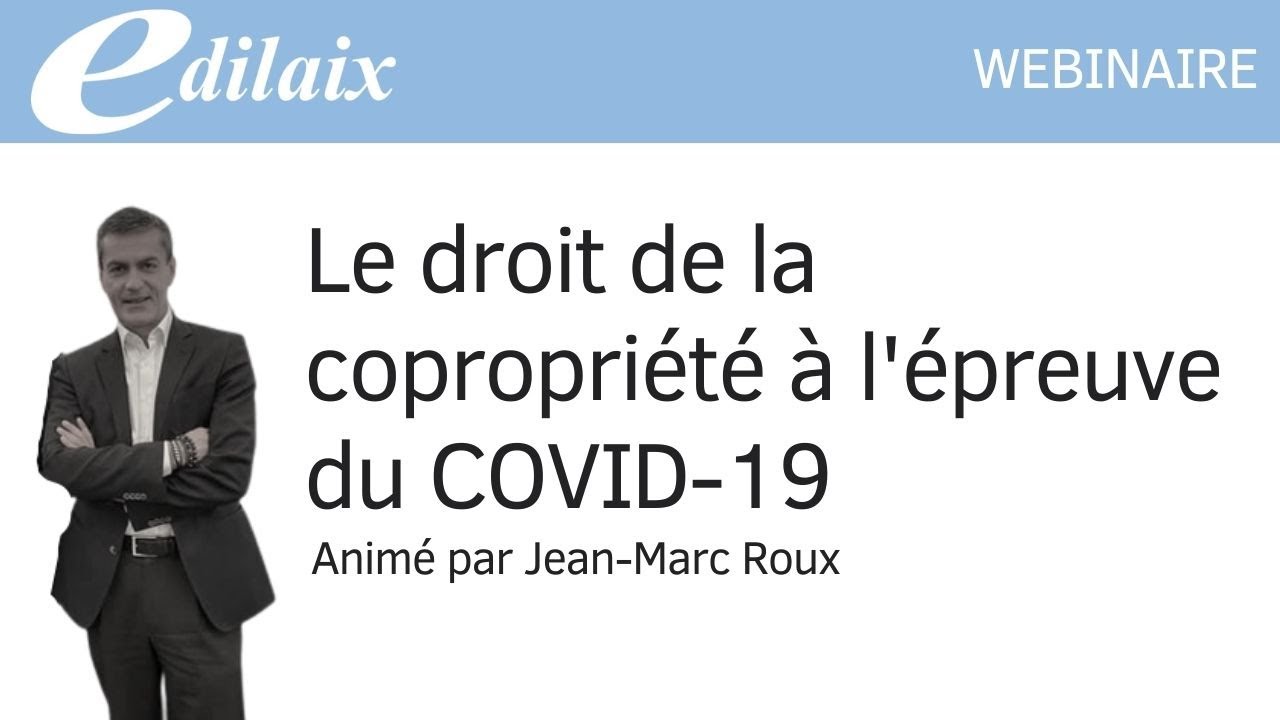 Le droit de la copropriété à l'épreuve du COVID-19