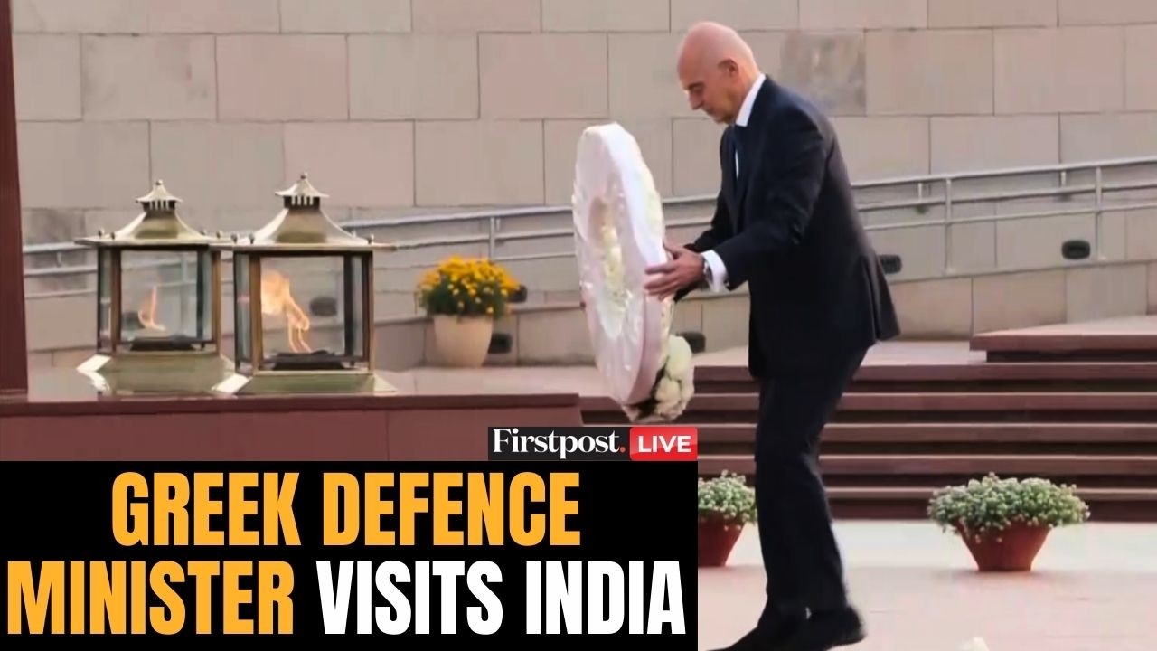LIVE: Greek Defence Minister Lays Wreath, Inspects Tri-Service Guard of Honour With Rajnath Singh
