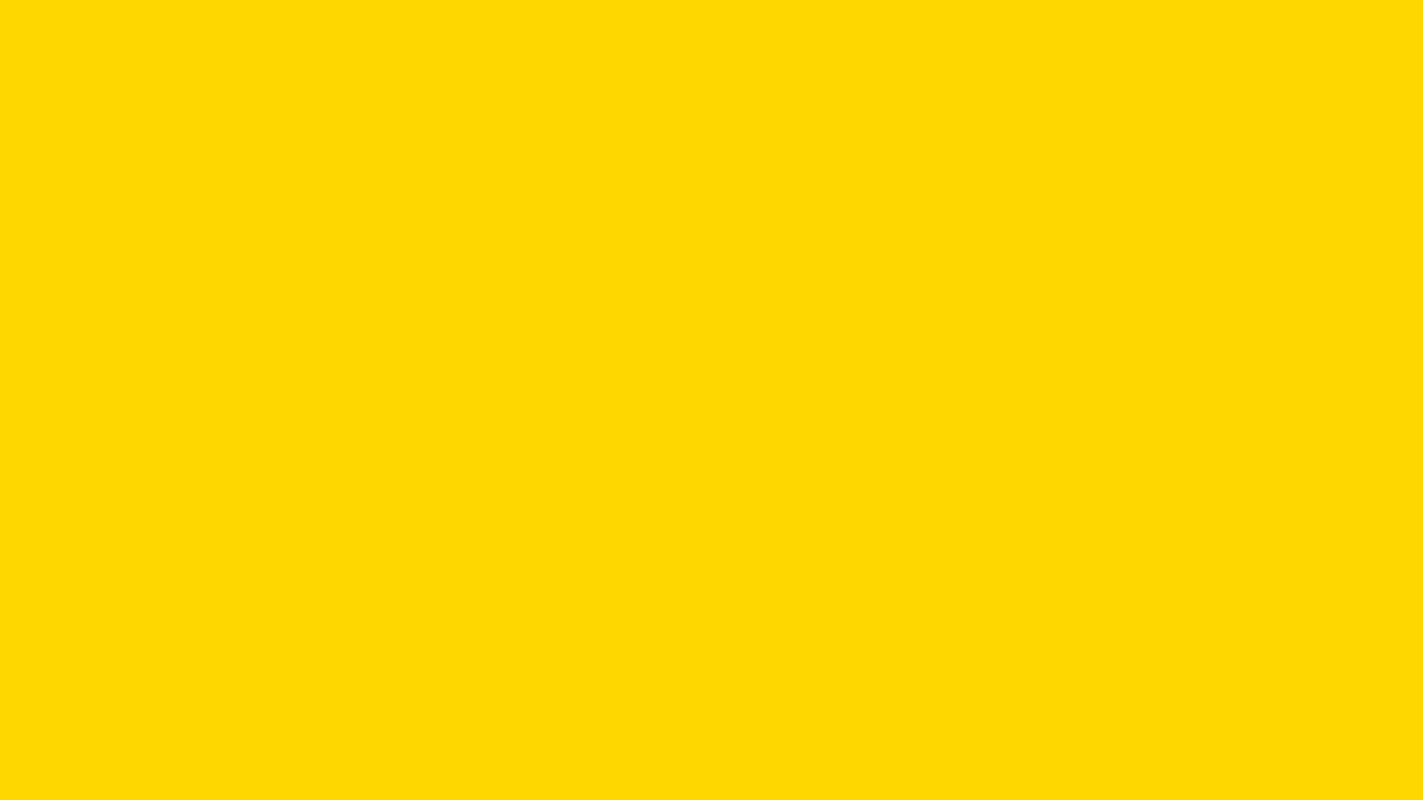 3 Hour Gold Screen 4K | Solid Golden Background #FFD700 | Silent Stream Lighting