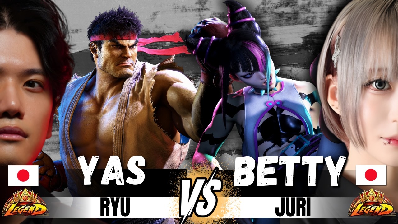 SF6 ▰ YAS (Ryu リュウ) vs BETTY (Juri ジュリ) ▰ SF6 Pro level replays
