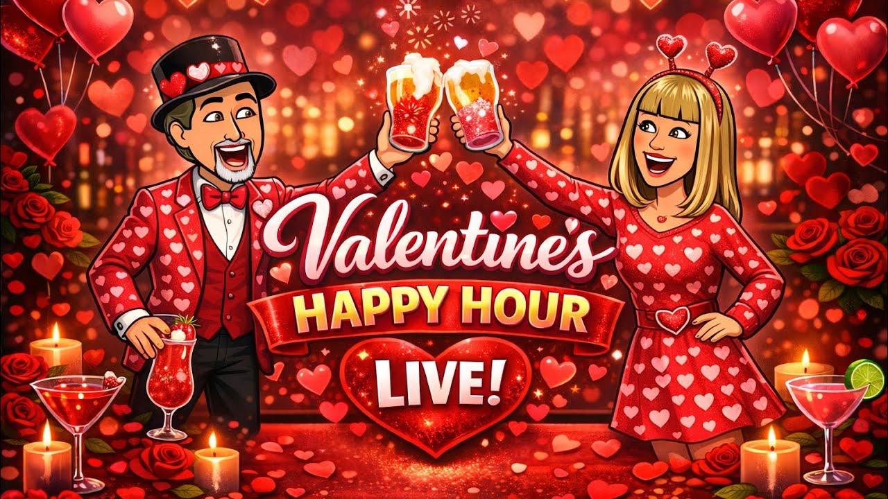 Love on the Rocks: Live Valentine Happy Hour #cocktailrecipes #cocktaillife #valentinecocktails