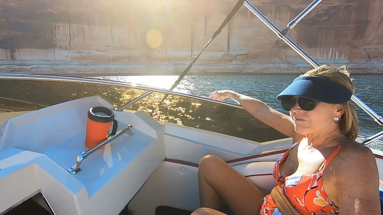 Lake Powell boat camping 2021 - 1988 Sleekcraft 26' Enforcer Boat Camping trip Day 1 through 3