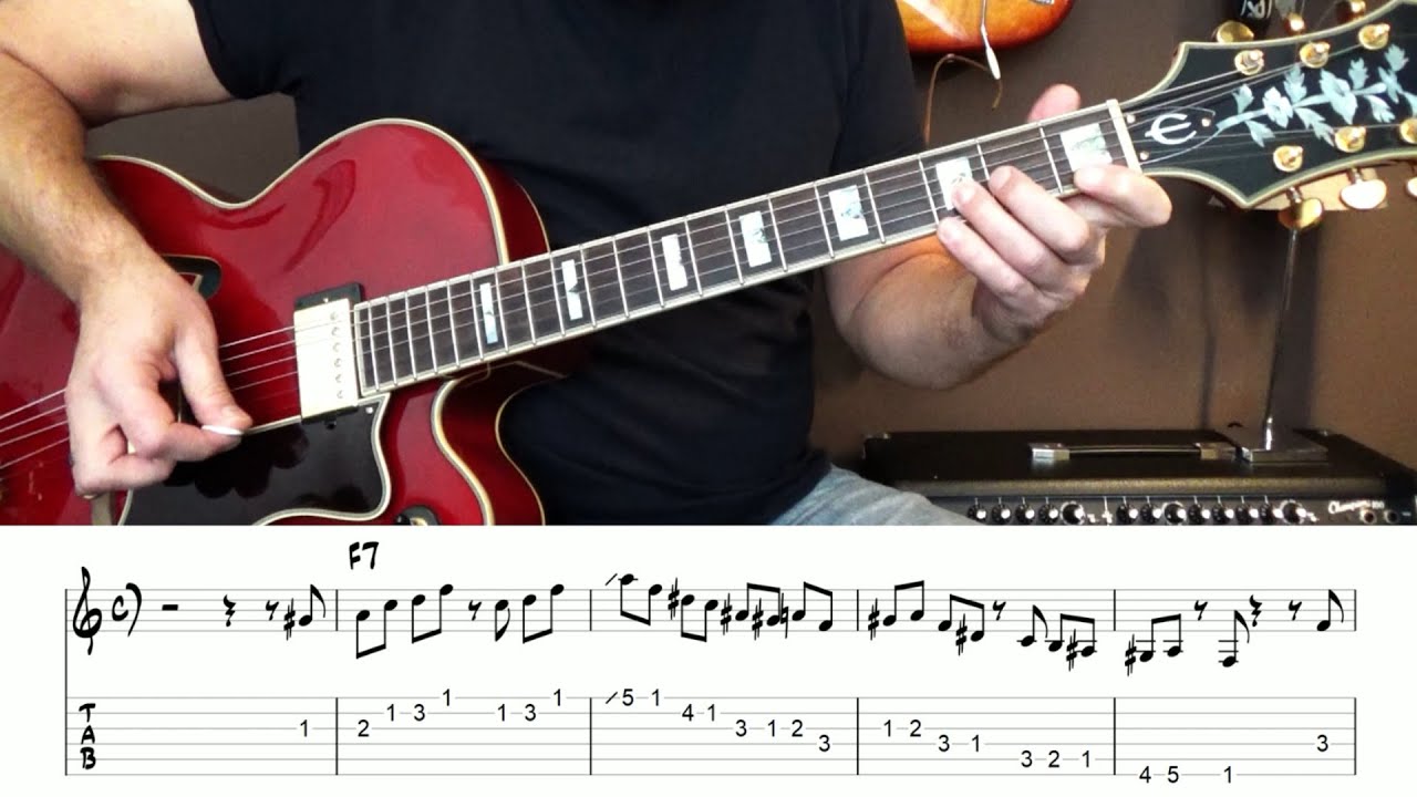Guitar Tutorial - Jazz Blues in F