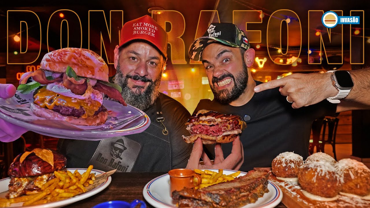 1ª Hamburgueria do Brasil com Burgers 100% Defumados - INVASÃO DON RAFONI | Hambúrguer Perfeito