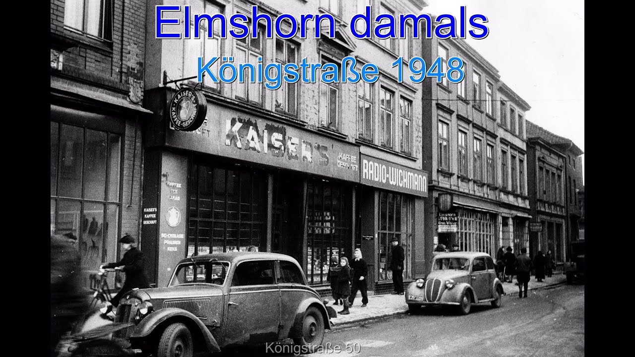 Elmshorn damals: Königstraße 1948
