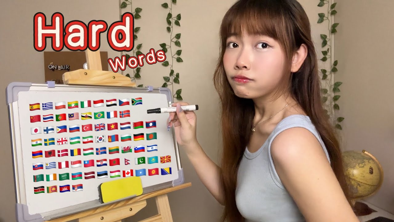 ASMR Say and Write ‘Hard Words’ in 70+ Different Languages (2 hours for sleep)
