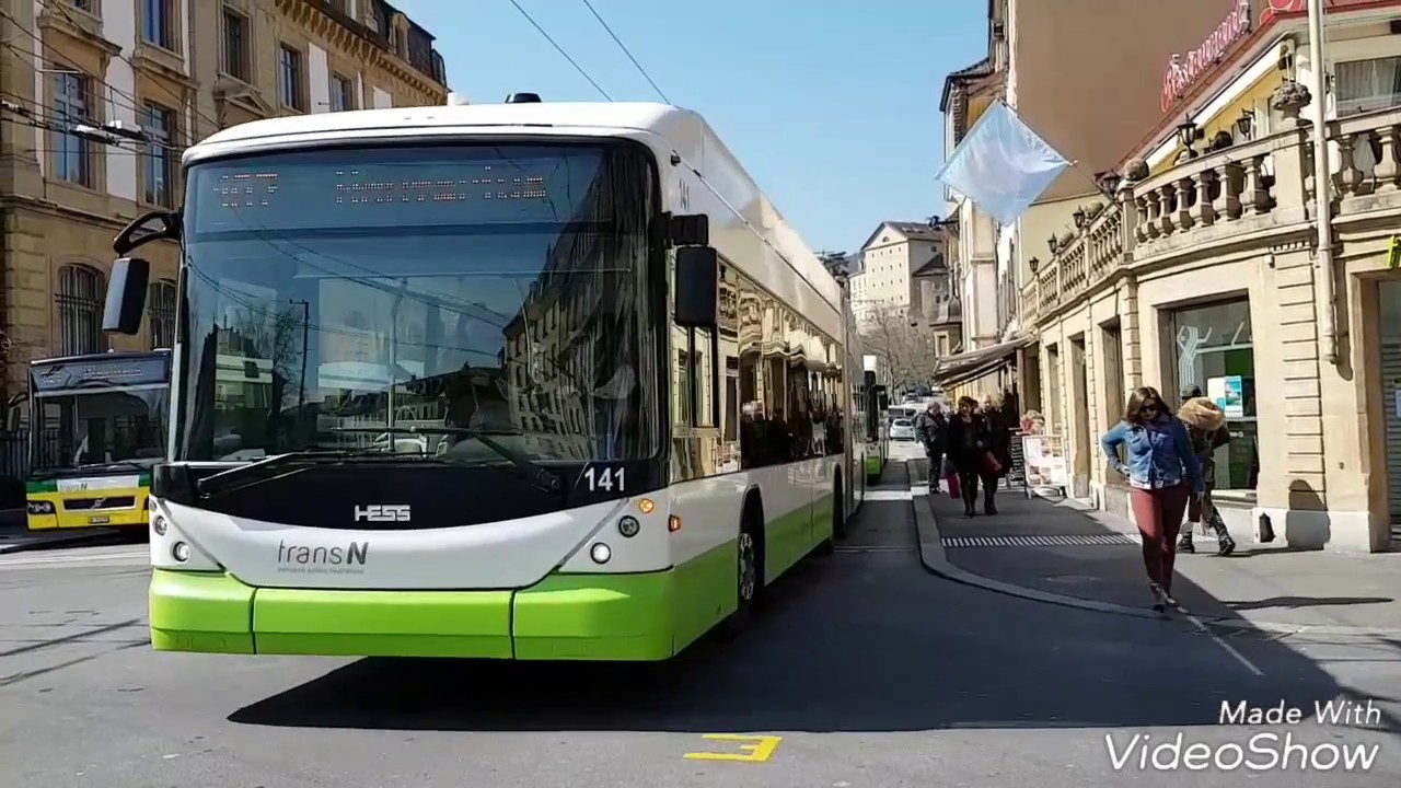 Réseaux Trans'N (transports publics Nechatelois) le 25 Mars 2017.