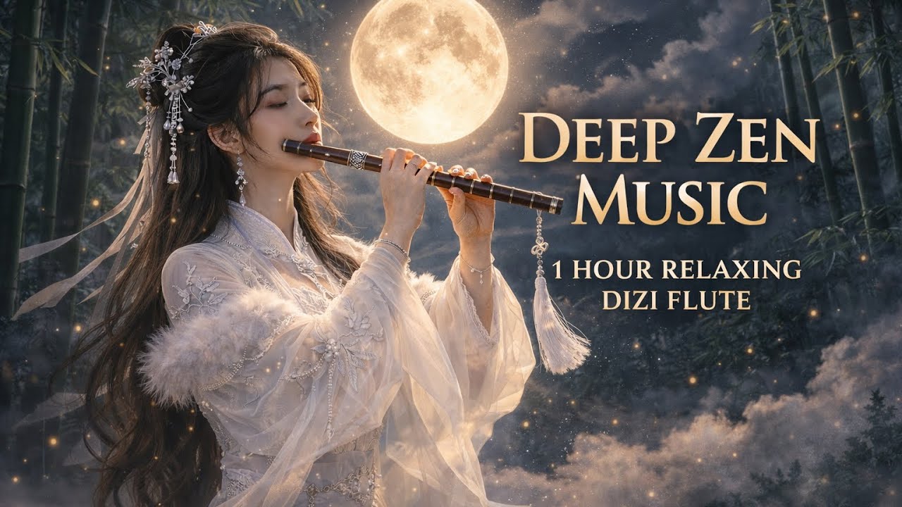 1 Hour Relaxing Dizi Flute 🍃 Deep Zen Meditation Music for Stress Relief, Sleep & Healing #dizi 