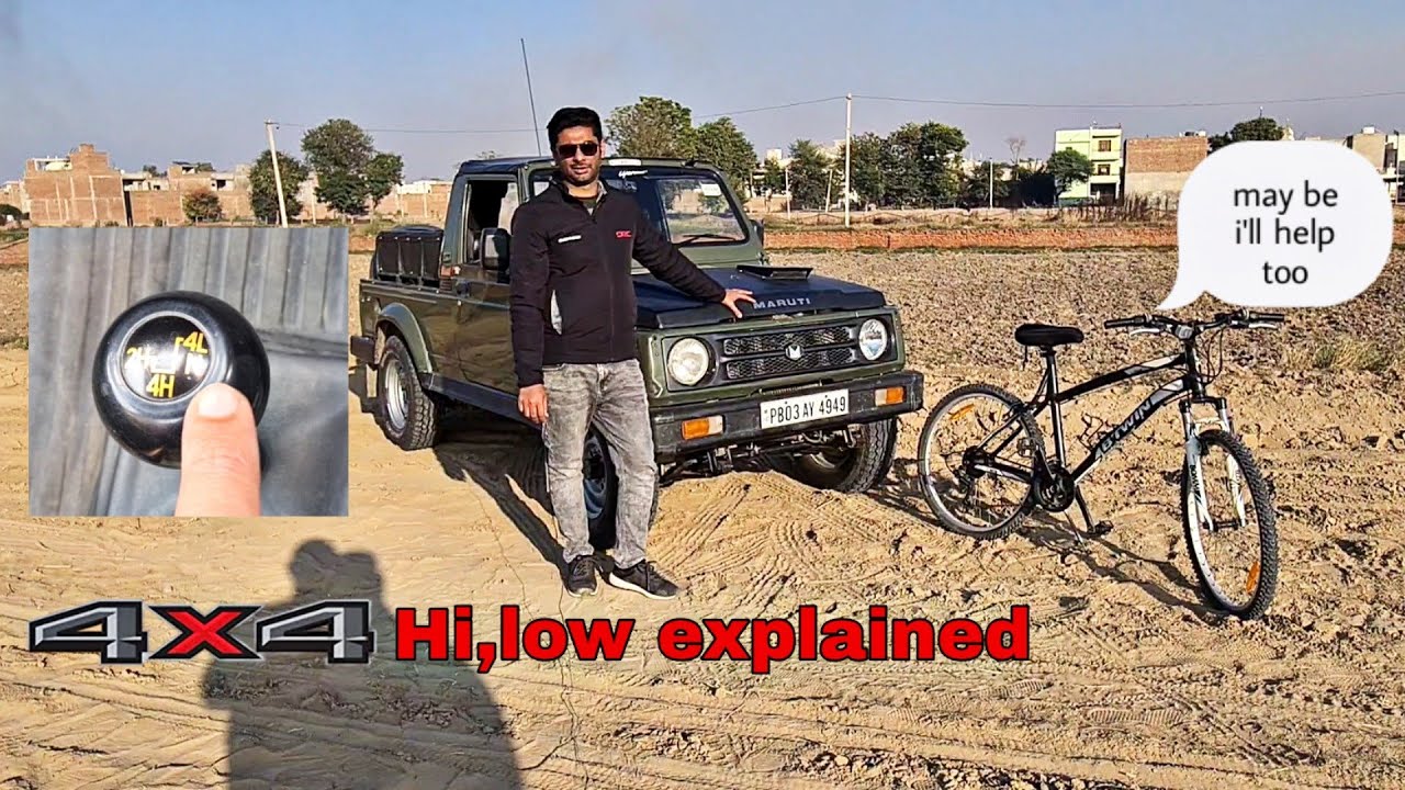 4x4 Hi vs 4x4 low ,working explained easy | Gypsy | 2H,4H,4L |
